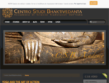 Tablet Screenshot of centrostudibhaktivedanta.org